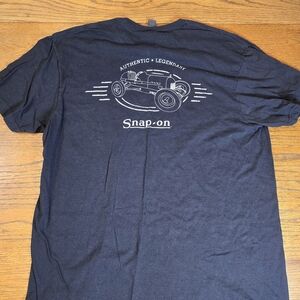Snap On Tools Racing T Shirt Vintage Style Hot Rod Car Graphic Mens Large Black
